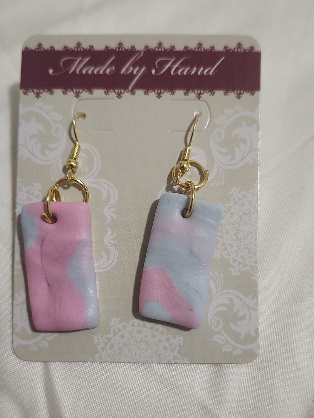 Handmade Pastel Drift Polymer Clay Earrings